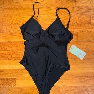 HALARA Black One Piece Swimsuit
